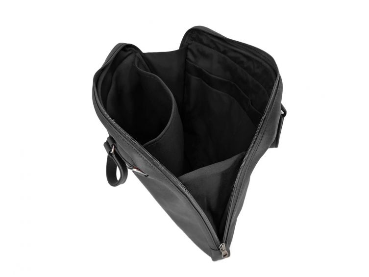 Cartable business fin en cuir noir - 2 poignées - 9515