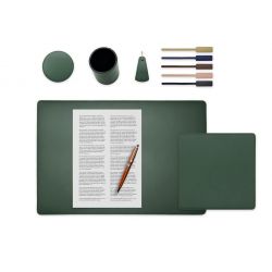Set de bureau vert - SM500-50x34 - TS500 - PC500 - SV500 - P-clé triangle - 5x tags