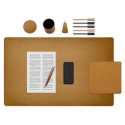 Set de bureau gold - SM500-80x50 - TS500 - PC500 - SV500 - P-clé triangle - 5x tags