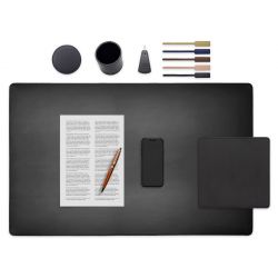 Set de bureau noir - SM500-80x50 - TS500 - PC500 - SV500 - P-clé triangle - 5x tags