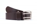 Ceinture homme en cuir marron double perforation 4007 M