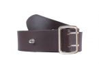 Ceinture en cuir marron perforations style armée 4080