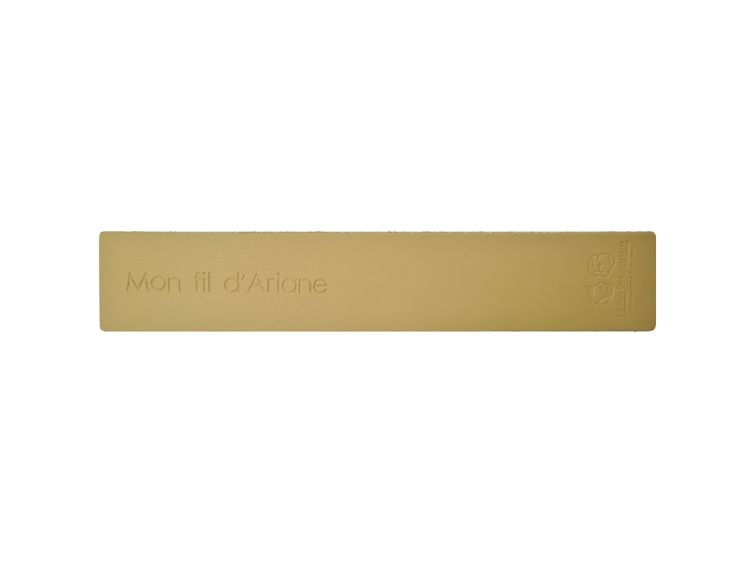 Marque page en cuir "Mon fil d'Ariane"