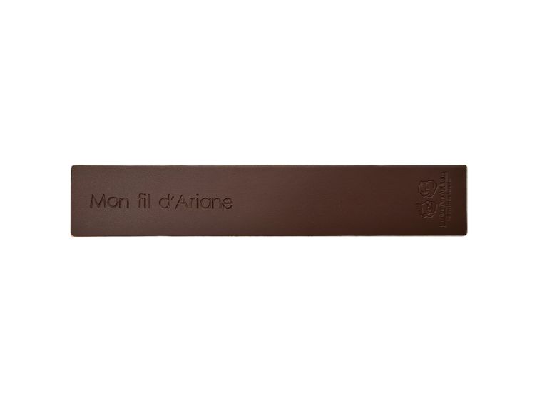 Marque page en cuir "Mon fil d'Ariane"