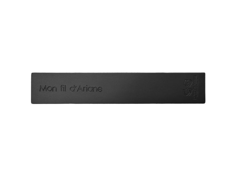 Marque page en cuir "Mon fil d'Ariane"