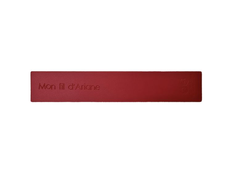 Marque page en cuir "Mon fil d'Ariane"