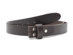 Ceinture sans boucle cuir marron - 30 mm - 1001