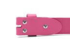 Ceinture sans boucle en cuir rose - 30 mm - 1001