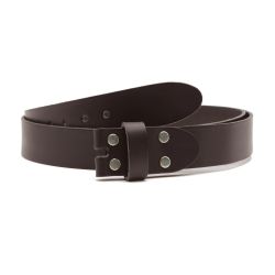 Ceinture sans boucle cuir marron - 35 mm - 1002