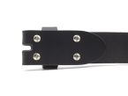 Ceinture sans boucle cuir noir - 35 mm - 1002