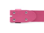 Ceinture sans boucle en cuir rose - 45 mm - 1004
