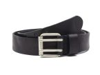Ceinture homme en cuir noir vieilli épais et souple 4007 DKR N