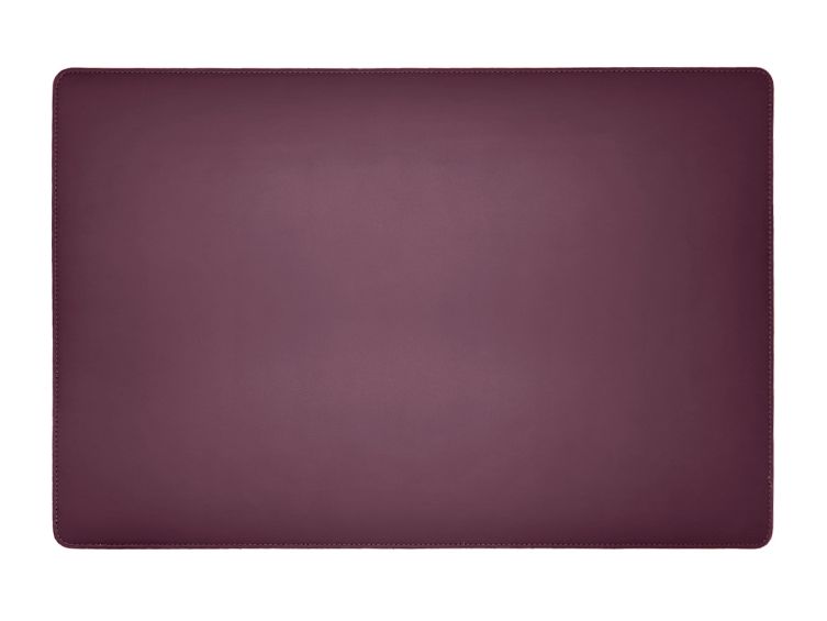 Sous-main en cuir bordeaux - 60x40 cm