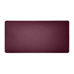 Grand sous-main en cuir bordeaux - 80x40 cm