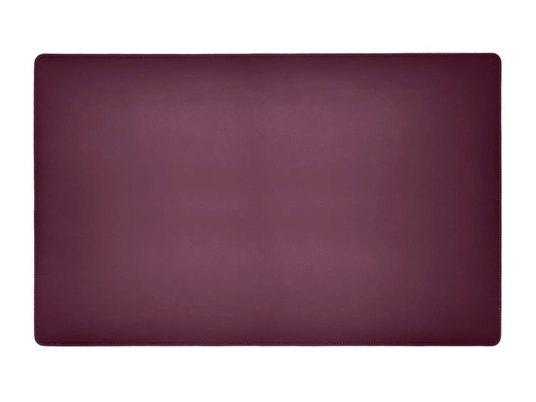 Sous-main XL en cuir bordeaux - 80x50 cm