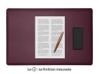 Sous-main cuir bordeaux "Premium" - 60x40 cm 
