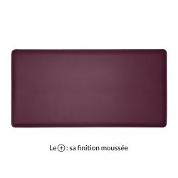Grand sous-main en cuir bordeaux "Premium" - 80x40 cm