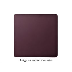 Tapis souris cossu en cuir bordeaux