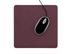 Tapis souris en cuir bordeaux