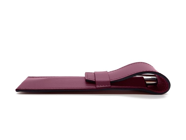 Etui à stylo en cuir - 10 couleurs au choix