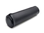 Grande trousse ronde en cuir noir