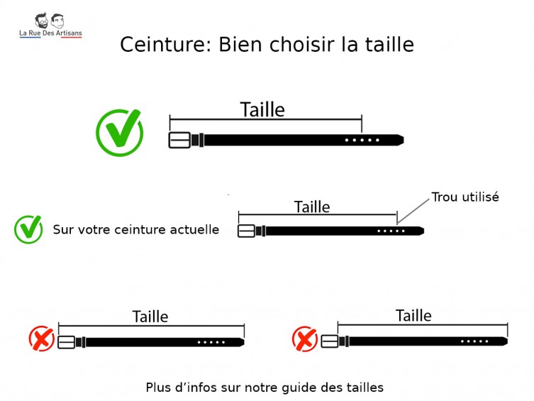 T100cm - Ceinture cuir doublé rouge, boucle rectangle acier poli 5029 