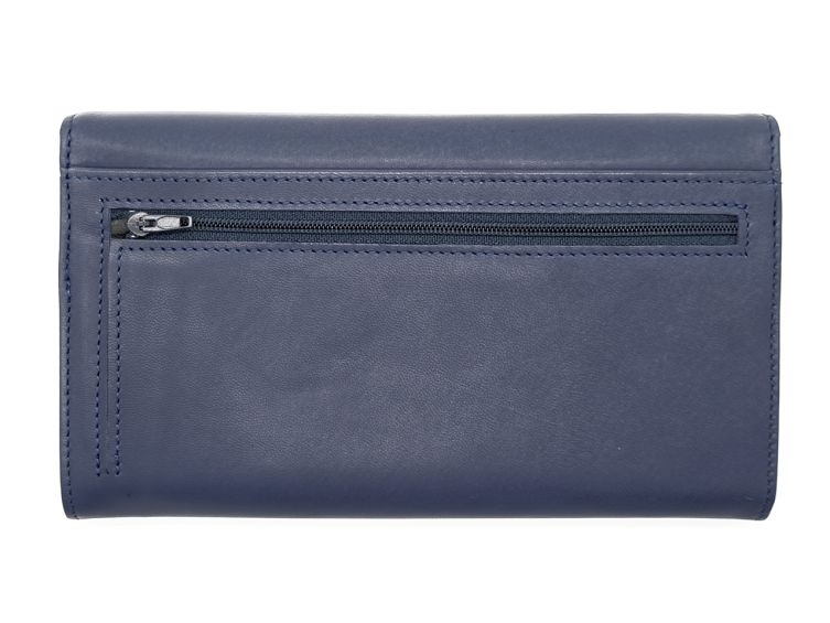 Compagnon "Luxe" en cuir bleu - 20 cm - PM-004-01