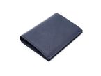 Portefeuille "Luxe" en cuir bleu - 13 cm - PM-028-01