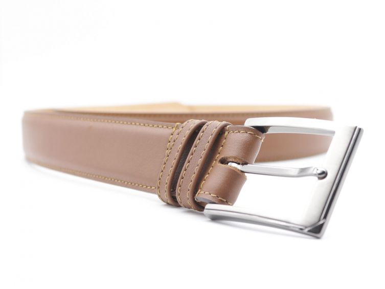 Ceinture en cuir lisse gold 6097