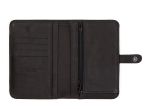 Portefeuille 2 volets en cuir noir - 901