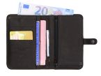 Portefeuille 2 volets en cuir noir - 901