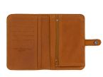 Portefeuille 2 volets en cuir fauve- 901