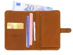 Portefeuille 2 volets en cuir fauve- 901