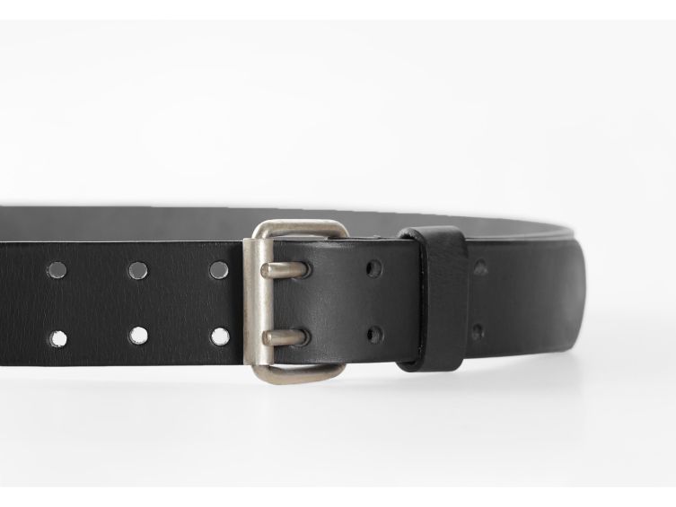 ATLAS Ceinture hors normes cuir noir