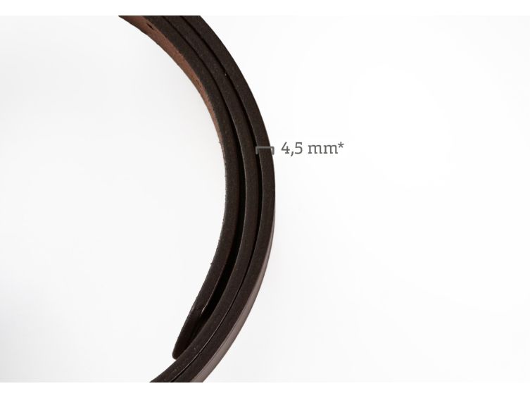ATLAS Ceinture hors normes cuir marron