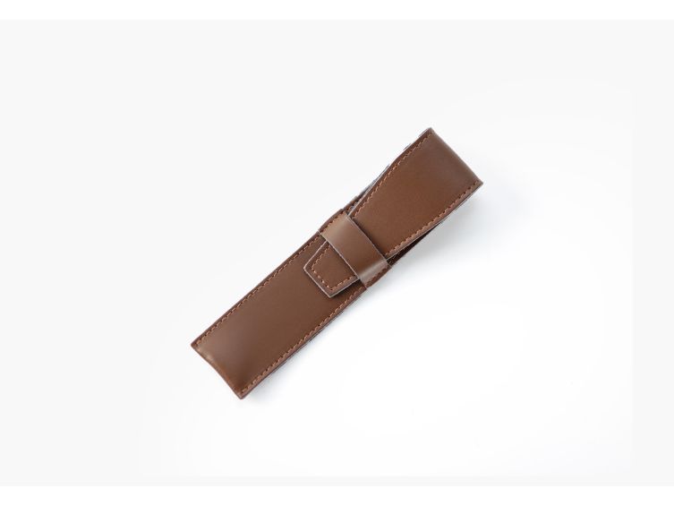 Etui à stylo en cuir - 10 couleurs au choix