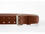 ATLAS Ceinture hors normes cuir châtaigne 