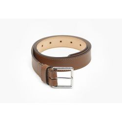 Ceinture cuir gold doublé, boucle inox carrée 5100