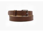 Ceinture cuir gold doublé, boucle inox carrée 5100
