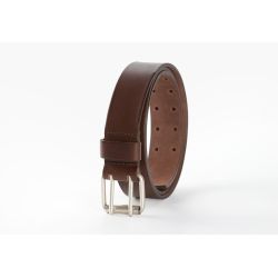 ATLAS Ceinture hors normes cuir marron