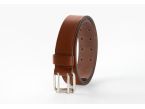 ATLAS Ceinture hors normes cuir châtaigne 