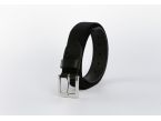 Ceinture élastique en cuir noir - 10103