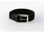Ceinture élastique en cuir noir - 10103