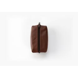 Porte-monnaie grain de café "Luxe" tout cuir marron - PM-035-01 
