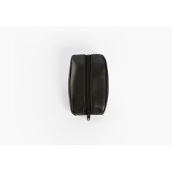 Porte-monnaie grain de café "Luxe" tout cuir noir - PM-035-01 