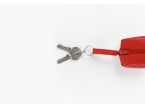 Porte-monnaie grain de café "Luxe" tout cuir rouge - PM-035-01 