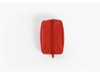 Porte-monnaie grain de café "Luxe" tout cuir rouge - PM-035-01 