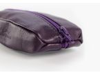 Porte-monnaie grain de café "Luxe" tout cuir myrtille - PM-035-01 