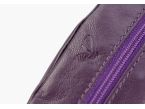 Porte-monnaie grain de café "Luxe" tout cuir myrtille - PM-035-01 