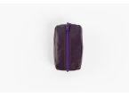 Porte-monnaie grain de café "Luxe" tout cuir myrtille - PM-035-01 